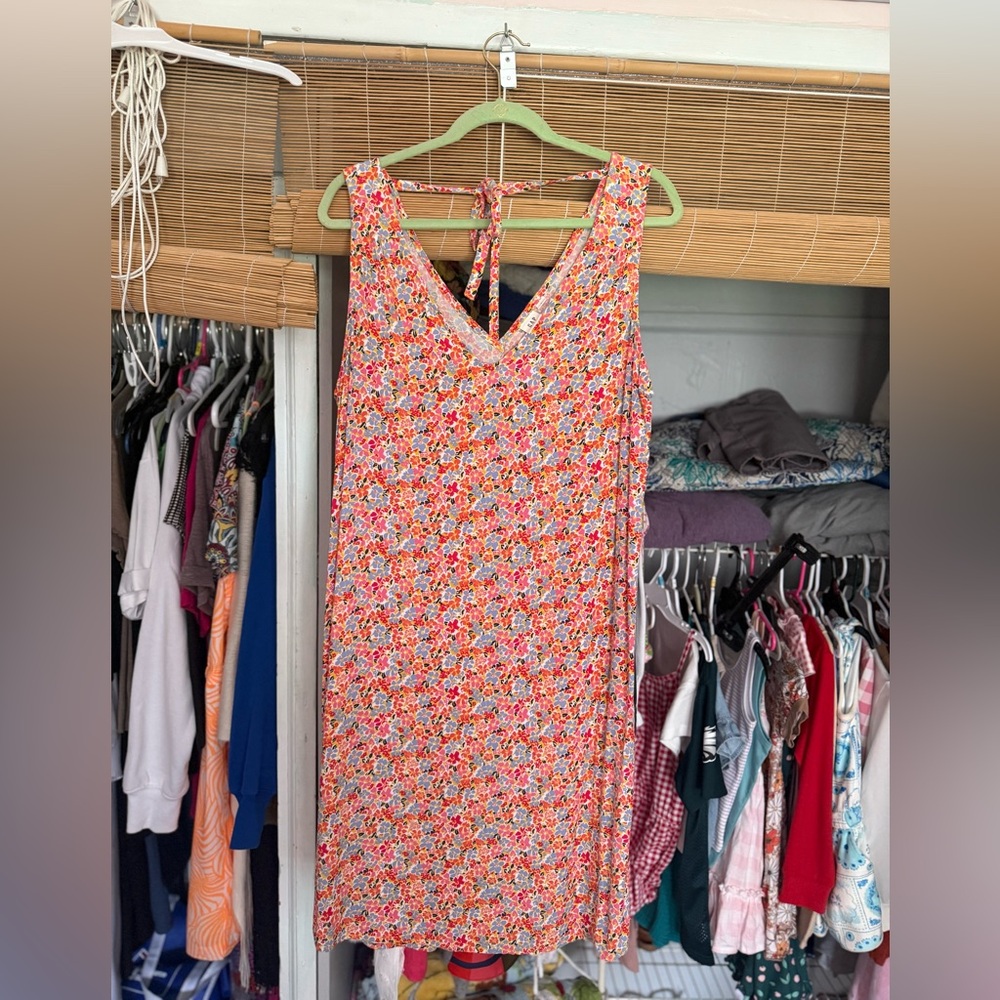 GAP Pink and Orange Sleeveless Sundress